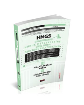 HMGS Özet Konu Anlatımı Milletlerarası Hukuk Milletlerarası Özel Hukuk Savaş Yayınları