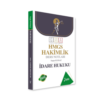 Yetki Yayınları 2026 ÇSA Yetki İdare Hukuku Hakimlik ve Hmgs Ders Notları