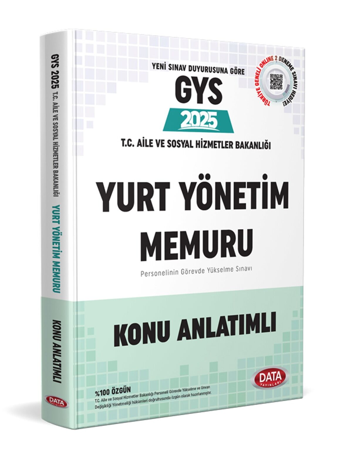 T.C. Aile ve Sosyal Hizmetler Bakanlığı Yurt Yönetim Memuru GYS Konu Anlatımlı Data Yayınları