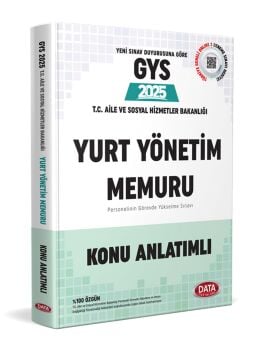 Data 2025 GYS Aile ve Sosyal Hizmetler Bakanlığı Yurt Yönetim Memuru Konu Anlatımı Görevde Yükselme Data Yayınları