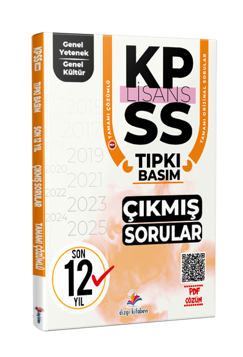 Dizgi Kitap 2026 KPSS Genel Yetenek Genel Kültür Son 12 Yıl PDF Çözümlü Tıpkı Basım Çıkmış Sorular