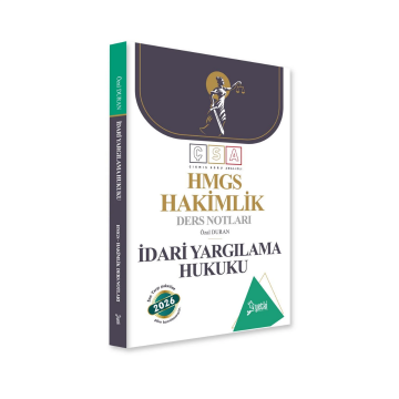 2026 ÇSA Yetki İdari Yargılama Hukuku Hakimlik ve Hmgs Ders Notları Yetki Yayınları