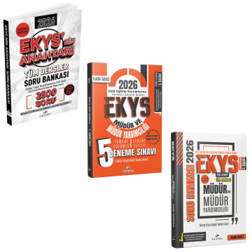 Dizgi Kitap 2026 MEB EKYS Müdür ve Müdür Yardımcılığı Ekys'nin Anahtarı Tüm Dersler Soru Bankası 2500 Soru & MEB EKYS Müdür ve Müdür Yardımcılığı 5`li Deneme ve MEB EKYS Müdür ve Müdür Yardımcılığı Soru Bankası Seti