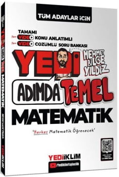 Yediiklim Yayınları Tüm Adaylar için Yedi Adımda Temel Matematik Video Konu Anlatımlı Video Çözümlü Soru Bankası Mehmet Bilge Yıldız