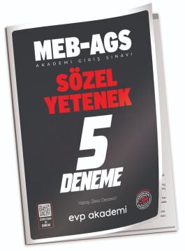 EVP Akademi MEB-AGS Sözel Yetenek 5 Deneme Çözümlü EVP Akademi