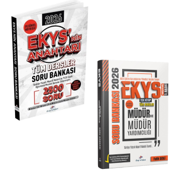 Dizgi Kitap 2026 MEB EKYS Müdür ve Müdür Yardımcılığı Ekys'nin Anahtarı Tüm Dersler Soru Bankası 2500 Soru ve MEB EKYS Müdür ve Müdür Yardımcılığı Soru Bankası