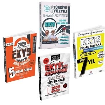 Dizgi Kitap 2026 MEB EKYS Türkiye Yüzyılı Maarif Modeli Soru Bankası & Ekys'nin Anahtarı Tüm Dersler 2500 Soru & MEB EKYS 5 Deneme ve MEB EKYS Son 7 Yıl Çıkmış Sorular Kazandıran EKYS Seti
