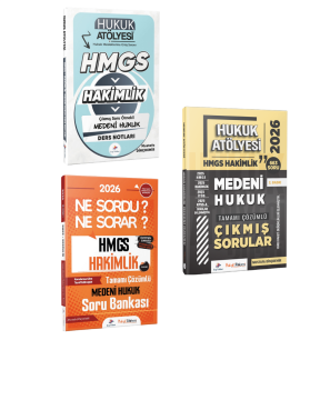 Dizgi Kitap 2026 Hukuk Atölyesi HMGS Sınavı Çıkmış Soru Örnekli Medeni Hukuk Ders Notları, Soru Bankası ve Medeni Hukuk Çıkmış Sorular Seti