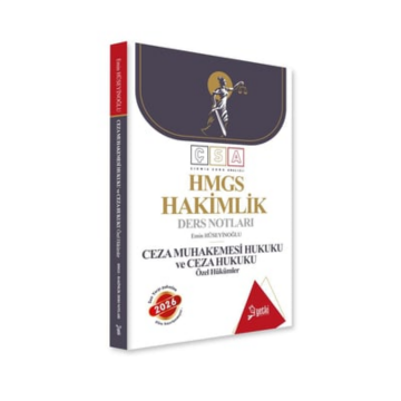 2026 ÇSA Yetki Ceza Muhakemesi Ceza Hukuku Özel Hükümler Hakimlik ve Hmgs Ders Notları Yetki Yayınları