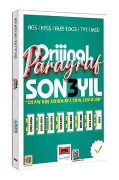 Yargı Yayınları 2026 KPSS AGS ALES DGS TYT MSÜ Orijinal Paragraf Son 3 Yıl Çıkmış Sorular