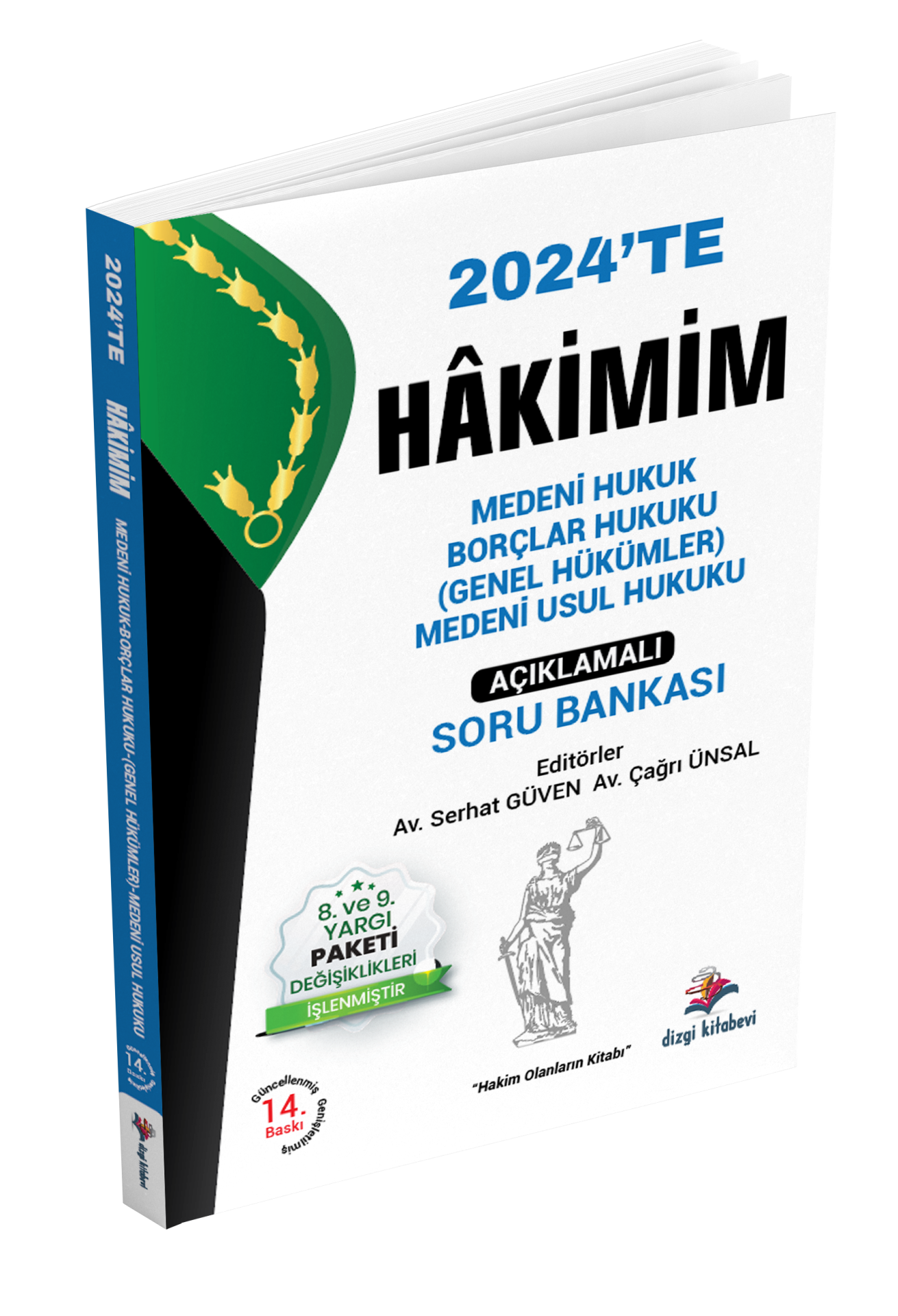 Dizgi Kitap Hakimim Medeni Hukuk, Borçlar Hukuku (Genel Hükümler), Medeni Usul Hukuku Açıklamalı Soru Bankası 2024