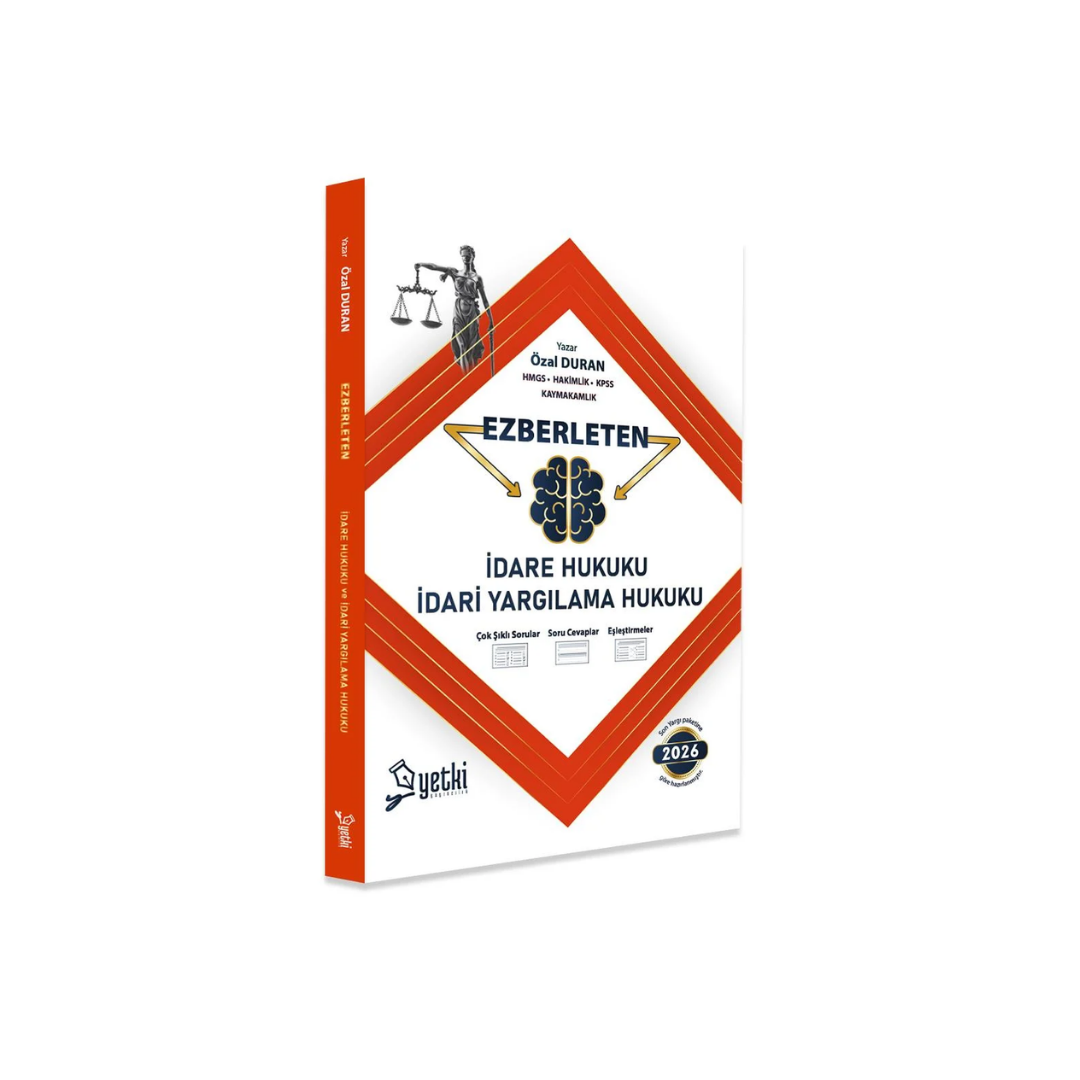 2026 Ezberleten İdare Hukuku Ve İdari Yargılama Hukuku Yetki Yayınları