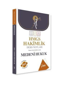 2025 Çsa Yetki Medeni Hukuku Hakimlik ve Hmgs Ders Notları Yetki Yayınları