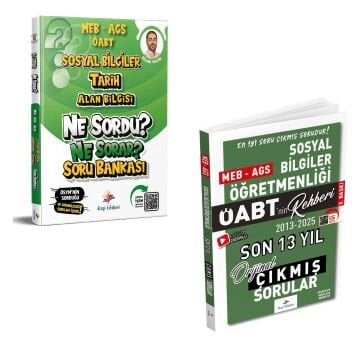Dizgi Kitap 2026 Meb Ags ÖABT Sosyal Bilgiler Tarih Ne Sordu Ne Sorar Soru Bankası ve Meb Ags ÖABT Sosyal Bilgiler Son 13 Yıl Orijinal Video Çözümlü Çıkmış Sınav Soruları Selami Yalçın Seti