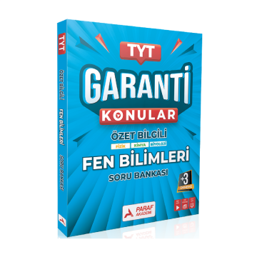 Paraf Akademi Yayınları TYT Fen Bilimleri Garanti Konular Soru Bankası