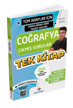 Dizgi Kitap Tüm Adaylar İçin Tüm Sınavlar Coğrafya Çıkmış Soru Külliyatı - Kazım Sayın