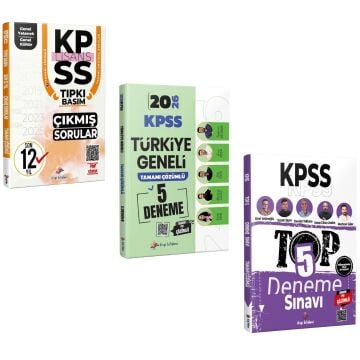 Dizgi Kitap 2026 KPSS GKGY Son 12 Yıl Tıpkı Basım Çıkmış Sorular & KPSS Türkiye Geneli 5 Deneme ve TOP 5 Tamamı PDF Çözümlü 5 Deneme Seti