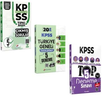 Dizgi Kitap 2026 KPSS GKGY Son 5 Yıl Tıpkı Basım Çıkmış Sorular & KPSS Türkiye Geneli 5 Deneme ve TOP 5 Tamamı PDF Çözümlü 5 Deneme Seti