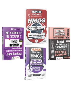 Dizgi Kitap 2026 Hukuk Atölyesi HMGS Sınavı Çıkmış Soru Örnekli İdari Yargılama Hukuku Ders Notları & Soru Bankası & İdari Yargılama Hukuku Çıkmış Sorular & Deneme Seti