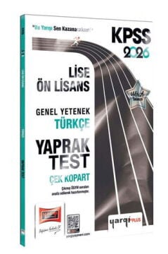 Yargı Yayınları 2026 KPSS Lise-Ön Lisans Genel Yetenek Türkçe Çek Kopart Yaprak Test