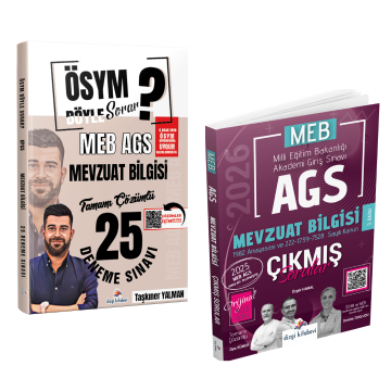 Dizgi Kitap 2026 MEB-AGS Mevzuat Bilgisi 25 Deneme ve Mevzuat Bilgisi Çıkmış Sorular Seti