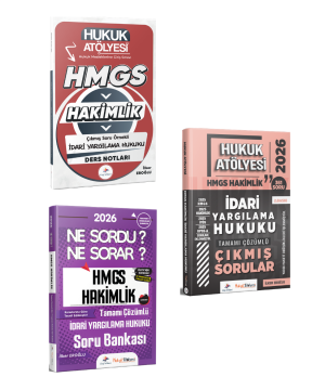Dizgi Kitap 2026 Hukuk Atölyesi HMGS Sınavı Çıkmış Soru Örnekli İdari Yargılama Hukuku Ders Notları & Soru Bankası & İdari Yargılama Hukuku Çıkmış Sorular Seti