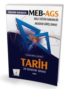 MEB - AGS Hazırlık Tarih 20 Deneme Sınavı Tamamı Dijital Çözümlü  Pelikan Yayınları