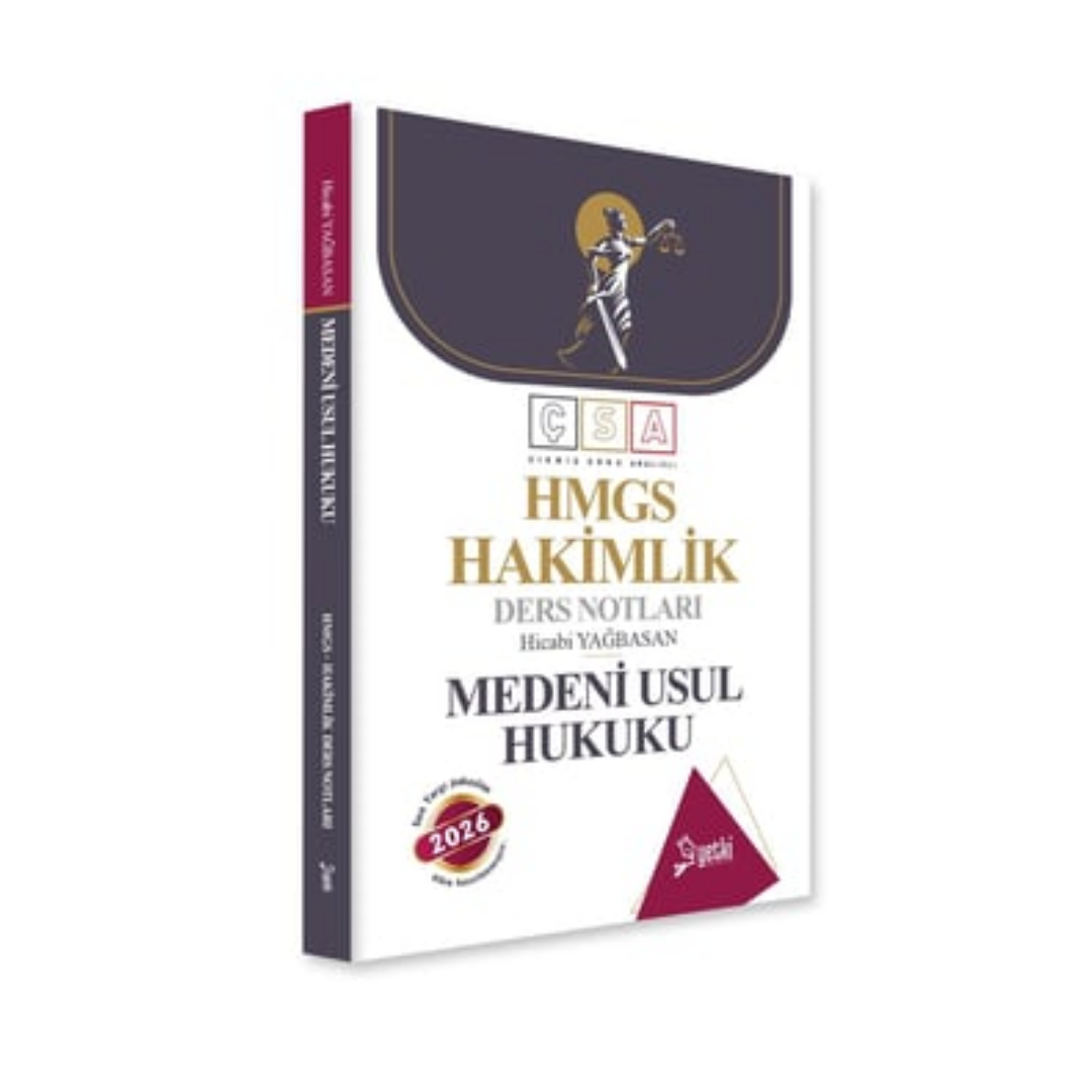 2026 ÇSA Medeni Usul Hukuku Hakimlik ve Hmgs Ders Notları Yetki Yayınları