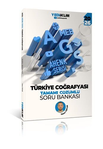 2026 MEB AGS Ahenk Serisi Türkiye Coğrafyası Tamamı Çözümlü Soru Bankası Yediiklim Yayınları
