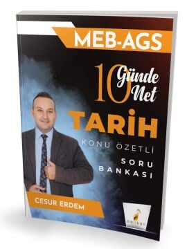 MEB - AGS 10 Günde 10 Net Tarih Konu Özetli Soru Bankası Pelikan Yayınları