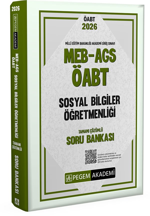 2026 MEB AGS ÖABT Sosyal Bilgiler Öğretmenliği Tamamı Çözümlü Soru Bankası Pegem Akademi