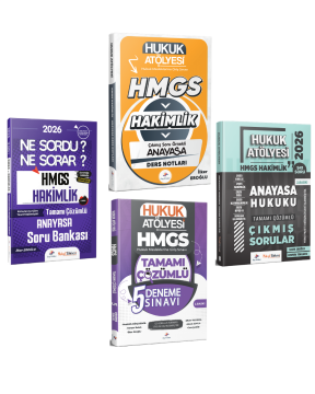 Dizgi Kitap 2026 Hukuk Atölyesi HMGS Sınavı Çıkmış Soru Örnekli Anayasa Hukuku Ders Notları & Soru Bankası & Anayasa Hukuku Çıkmış Sorular & Deneme Seti