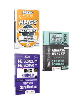 Dizgi Kitap 2026 Hukuk Atölyesi HMGS Sınavı Çıkmış Soru Örnekli Anayasa Hukuku Ders Notları, Soru Bankası ve Anayasa Hukuku Çıkmış Sorular Seti