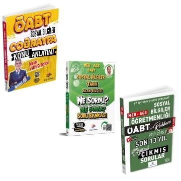Dizgi Kitap 2026 KPSS ÖABT Sosyal Bilgiler Coğrafya Konu Anlatımı & Sosyal Bilgiler Tarih Ne Sordu Ne Sorar Soru Bankası ve ÖABT Sosyal Bilgiler Son 13 Yıl Çıkmış Sınav Soruları Seti