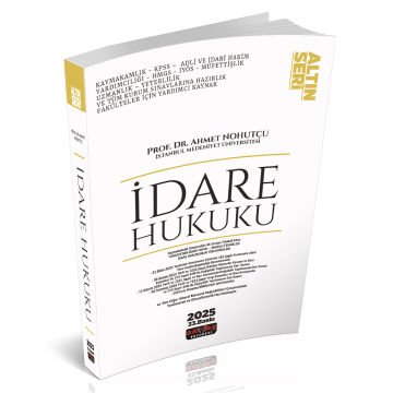 İdare Hukuku Konu Anlatımı Savaş Yayınları