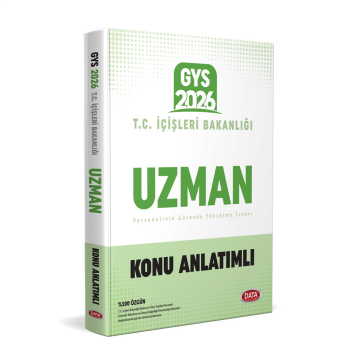 Data Yayınları T.C. İçişleri Bakanlığı Uzman GYS Konu Anlatımlı