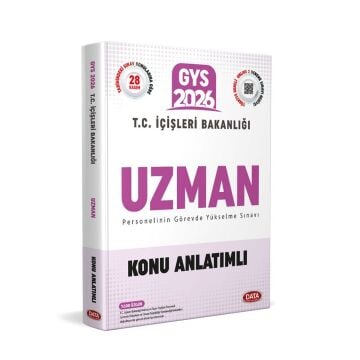 Data Yayınları 2026 T.C. İçişleri Bakanlığı Uzman GYS Konu Anlatımlı