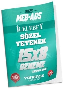 Yönerge 2025 MEB-AGS Sözel Yetenek İLELEBET 15x8 Deneme Çözümlü Yönerge Yayınları