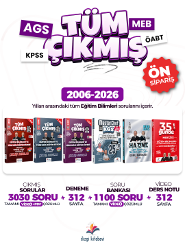 Dizgi Kitap 2027 MEB-AGS Eğitim Bilimleri ve Türk Milli Eğitim Sistemi Ders Notları, Soru Bankası, Çıkmış Sorular ve Deneme Seti - Ziya Sümer, Özgür Hamal