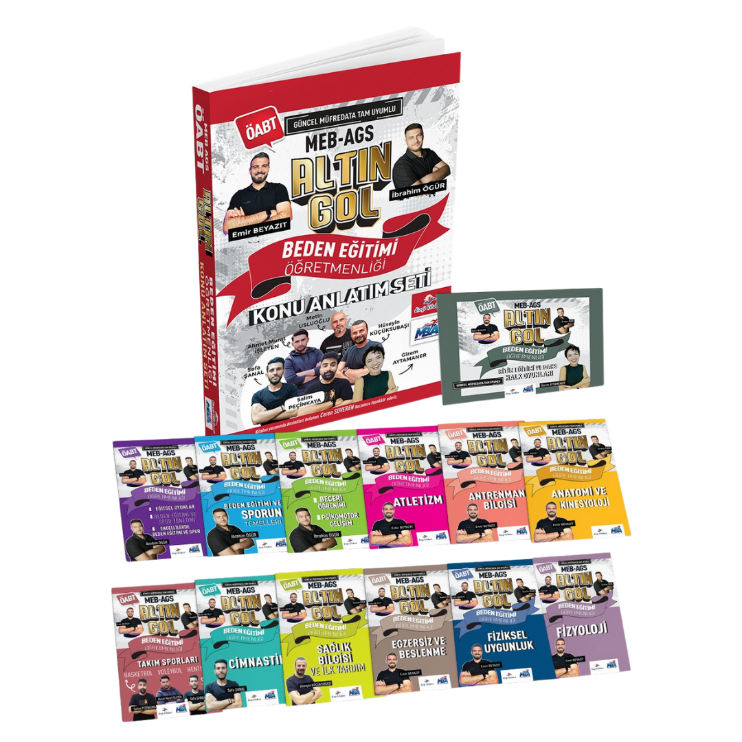 Dizgi Kitap 2026 Altın Gol Meb Ags ÖABT Beden Eğitimi Öğretmenliği Çıkmış Soru Analizli Konu Anlatım Seti