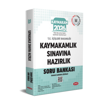 Data Yayınları 2026 Kaymakamlık Sınavına Hazırlık Tamamı Karekod Çözümlü Soru Bankası
