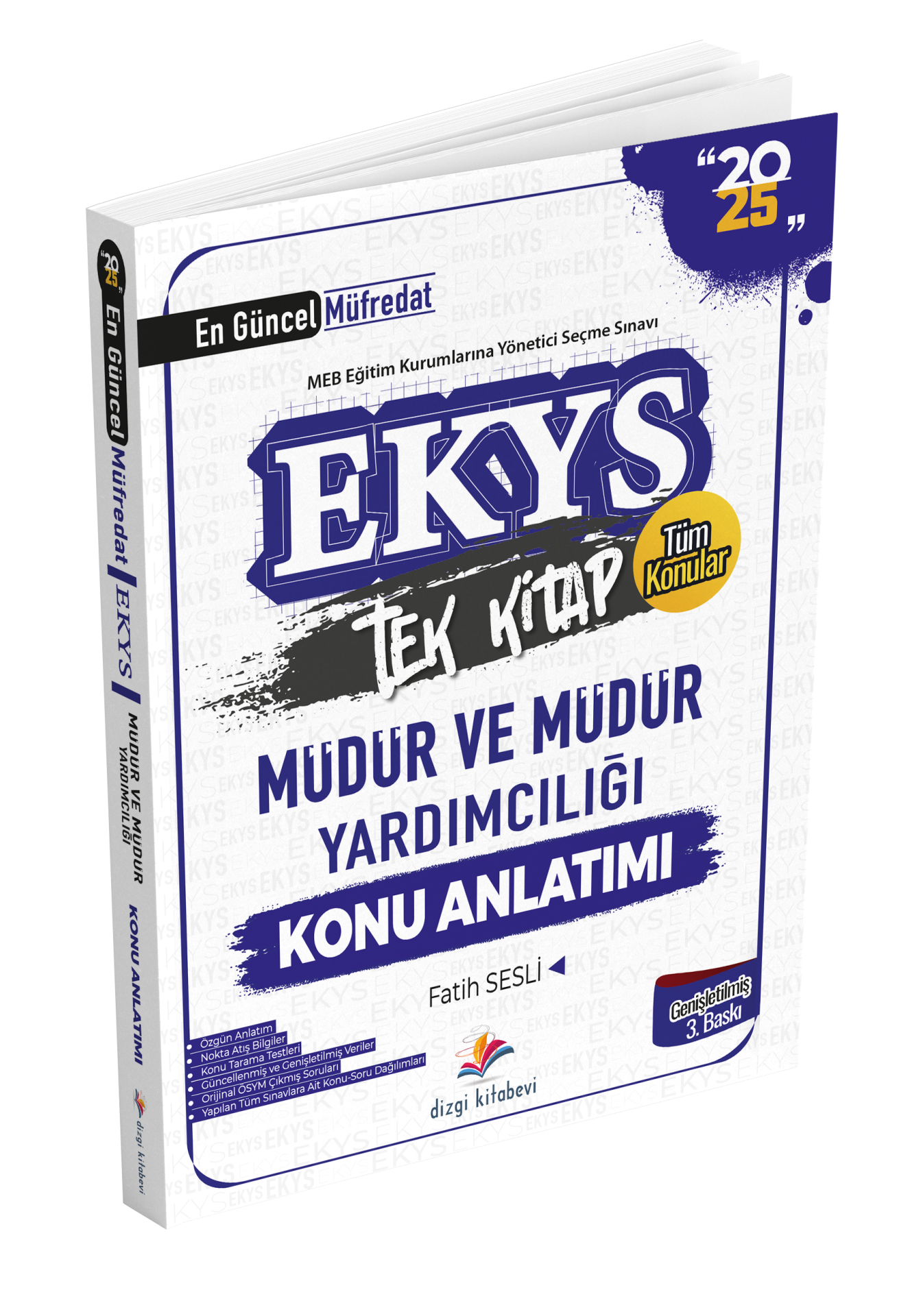 Dizgi Kitap 2025 MEB EKYS Müdür ve Müdür Yardımcılığı Konu Anlatımı Fatih Sesli