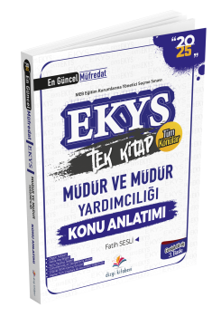 Dizgi Kitap 2025 MEB EKYS Müdür ve Müdür Yardımcılığı Konu Anlatımı Fatih Sesli