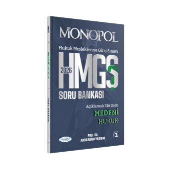 2026 HMGS Medeni Hukuk Soru Bankası 3. Baskı Monopol Yayınları