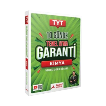 Paraf Akademi Yayınları TYT Kimya 10 Günde Temel Atma Garanti Video Ders Kitabı