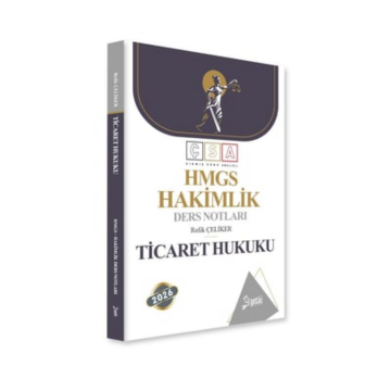 Yetki Yayınları 2026 ÇSA Ticaret Hukuku Hakimlik ve HMGS Ders Notları