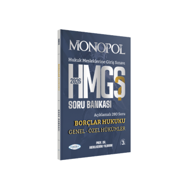 2026 HMGS Borçlar Hukuku Genel – Özel Hükümler Soru Bankası 3. Baskı Monopol Yayınları