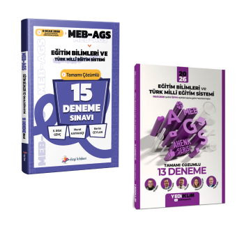 Dizgi Kitap 2026 MEB AGS Eğitim Bilimleri ve Türk Milli Eğitim Sistemi 15 Deneme & Meb-Ags Ahenk Eğitim Bilimleri ve Türk Milli Eğitim Sistemi 3 Deneme Yediiklim Seti