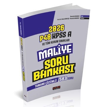 P48 KPSS A Grubu Maliye Soru Bankası Tamamı Çözümlü Savaş Yayınları