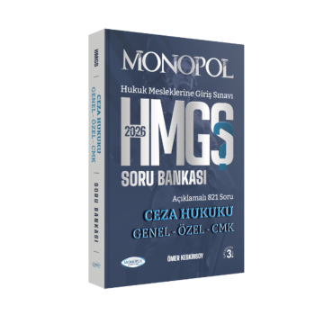 Monopol Yayınları 2026 HMGS Ceza Hukuku Genel – Özel – CMK Soru Bankası